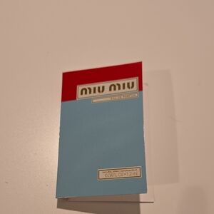 Miu Miu Two-Tone Mini Perfume Sample in Red and Light Blue